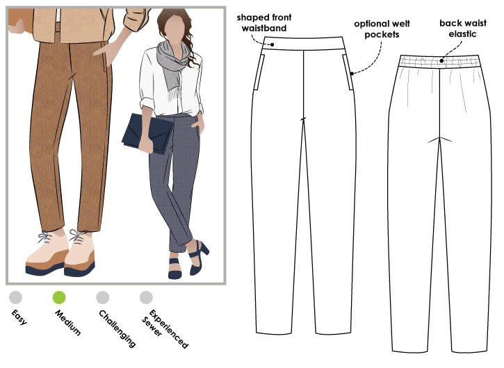 Talia Trouser Sewing Pattern, StyleARC