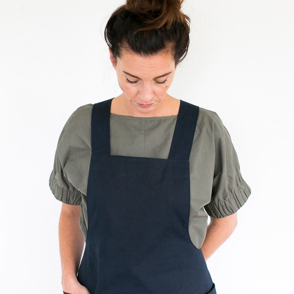 Apron Dress Paper Pattern by Assembly Line Extended Sizes available