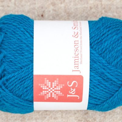 Blue Jumper Weight Jamieson and Smith Shetland Yarn - 132 Open Water
