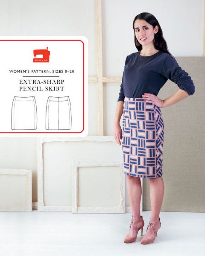 Extra Sharp Pencil Skirt - Liesl & Co. Patterns - CoolCrafting