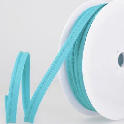 1mtr Narrow Striped Piping - Green