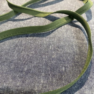 1mtr Narrow Striped Piping - Red