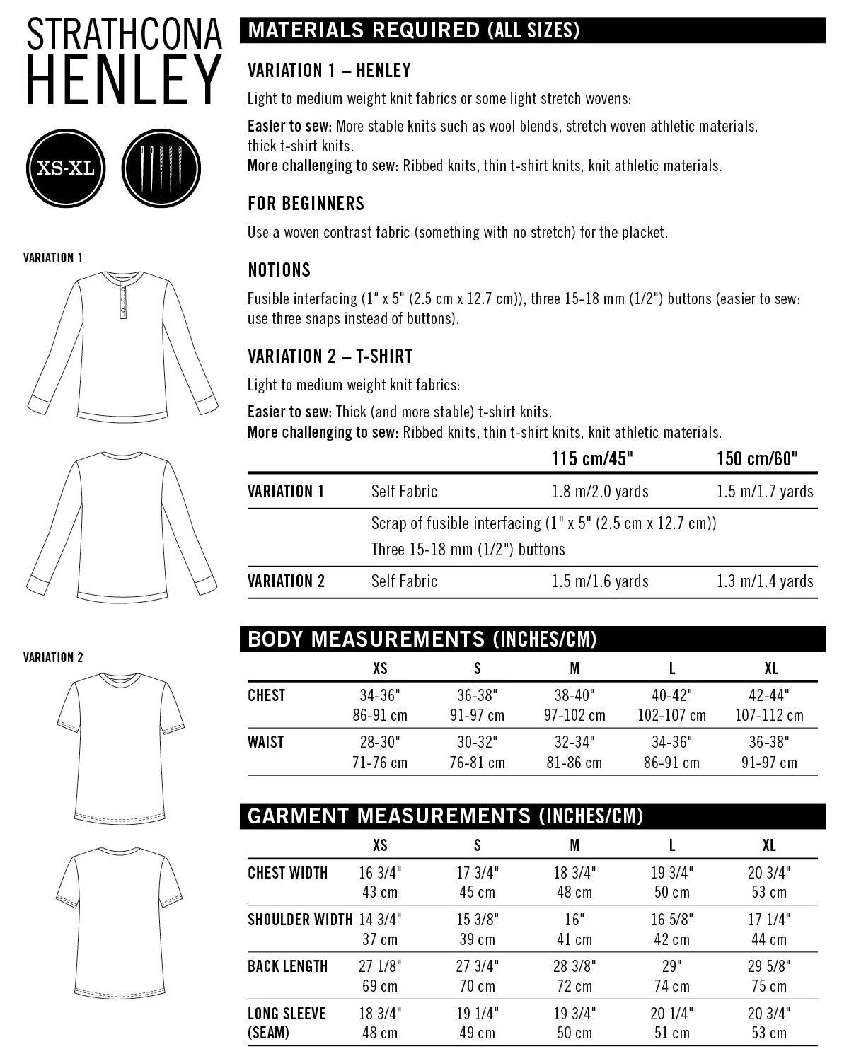 Eastwood Pajamas Tissue Pattern – Thread Theory