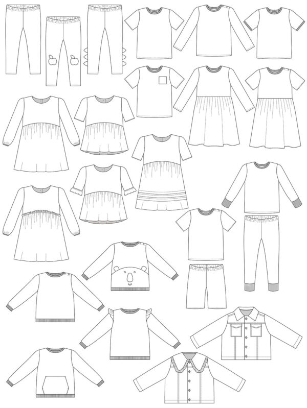 Mini Makes, Sewing Patterns for children aged 0-12 years by Tilly ...