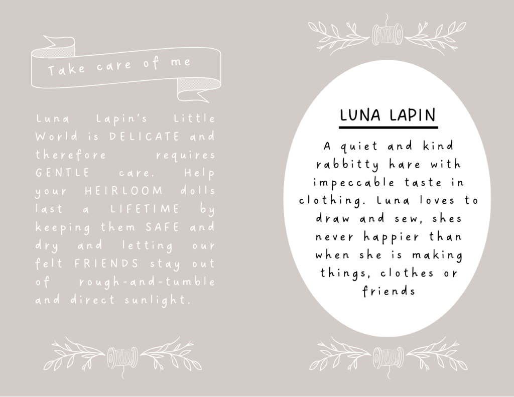 Luna Lapin gift tag