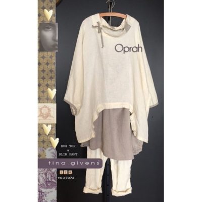 Oprah Boxy Top and Slim Pant by Tina Givens