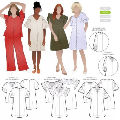 Zalia Extension Pack Paper Sewing Pattern by StyleARC for Woven Fabrics