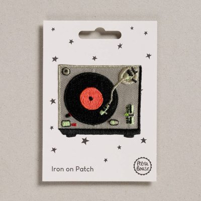 Record Player Iron On Patch