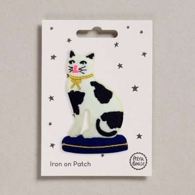 Cat with Bow Iron On Patch
