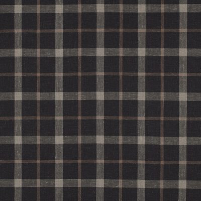 Brownie Viscose Linen Yarn Dye Check