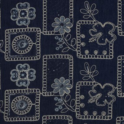 Embroidered and Sequinned Denim