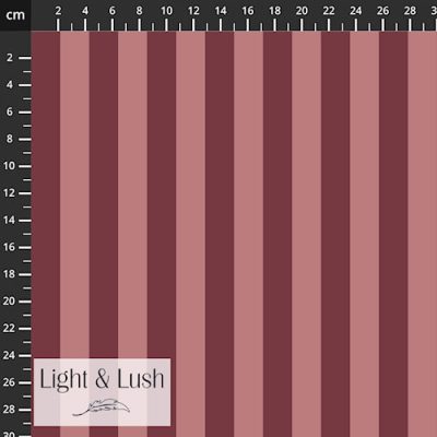 Berries Stripe Printed Viscose Twill