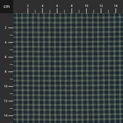 Shady Blue Mini Check Textured Japanese Cotton by Tochio