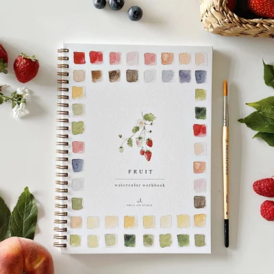 New! Fruit Watercolor Book by Emily Lex Studio -order now for posting 22nd September