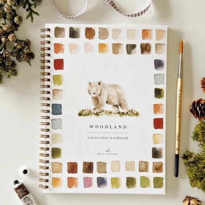 New! Woodland Watercolor Book by Emily Lex Studio -order now for posting 22nd September