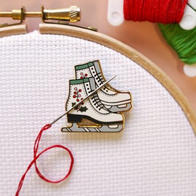 Ice Skates- Needle Minder