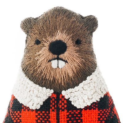 Beaver Embroidery Kit - Kiriki Press