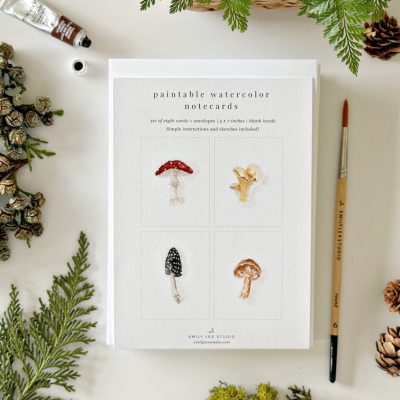 Mushroom Notecards by Emily Lex Studio
