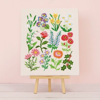 Birthday Botanicals Cross Stitch Kit - Catapillar Cross Stich