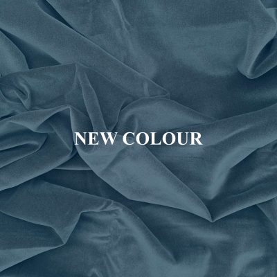 Dusty Denim 100% Cotton Velvet