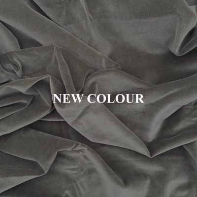 Mouse Grey 100% Cotton Velvet