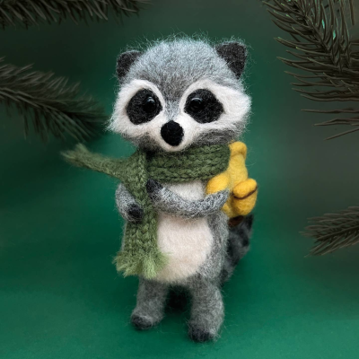 Racoon Needle Felting Kit - Bergin & Bath