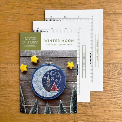 Winter Moon Printed Pattern by Love Poppet