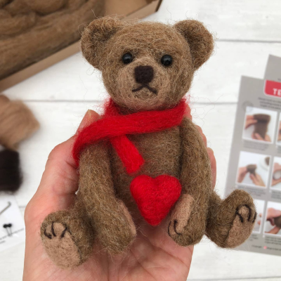Teddy Bear Needle Felting Kit - Bergin & Bath