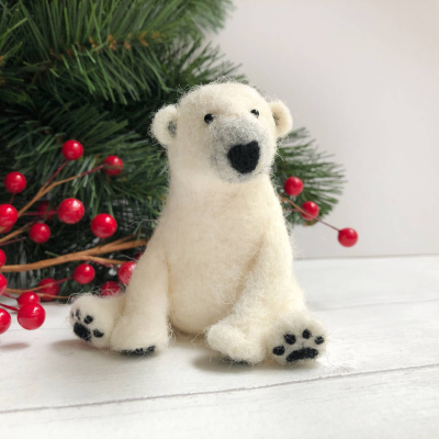 Polar Bear Needle Felting Kit - Bergin & Bath