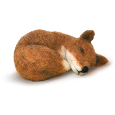 Sleepy Fox Needle Felting Kit - Crafty Kit Company