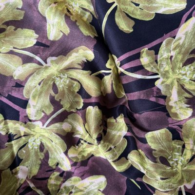 Fig Leaves Lime Satin