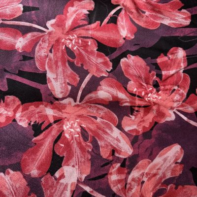 Fig Leaves Raspberry Satin