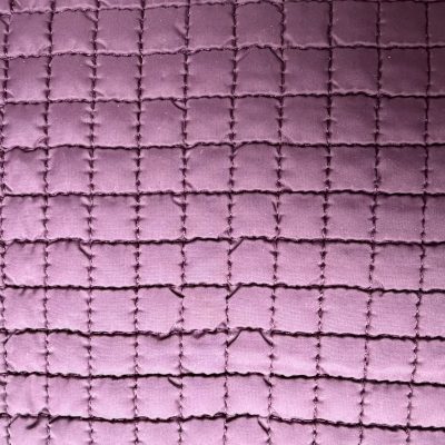 Mini Grid Quilted Nylon-Wine
