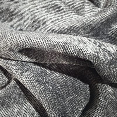 Charcoal Chenille Stretch