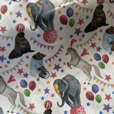 Circus Print Cotton Canvas Weight