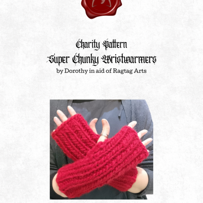 Traitors Inspired Super Chunky Wristwarmers - Charity Pattern