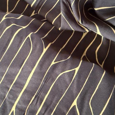 Coffee Broken Stripe Viscose