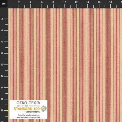 Red Beige Stripe Nordso Cotton