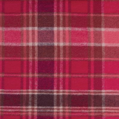 Chevron Plaid Cranberry In Flannel - Highlands Flannel By Agf Studio
