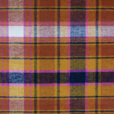 Chevron Plaid Toffee In Flannel - Highlands Flannel By Agf Studio