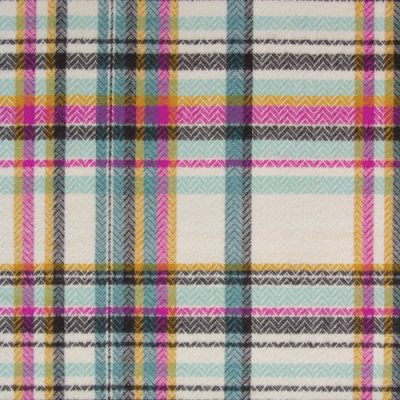 Sketch Plaid Tealberry In Flannel - Highlands Flannel By Agf Studio