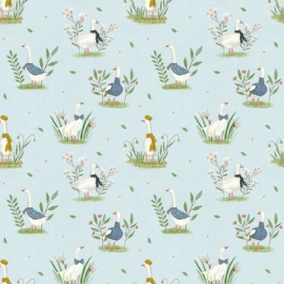 Whimsical Geese 100% Cotton Poplin