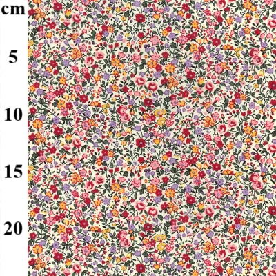 Red Millefiore 100% Cotton Poplin Print