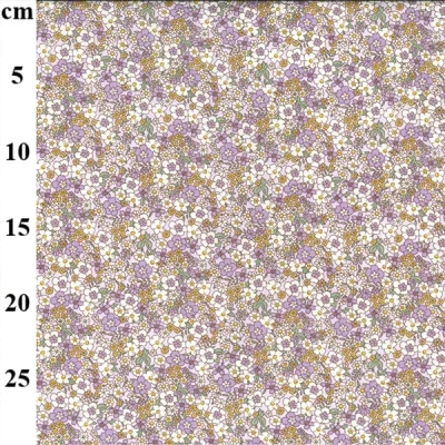 Lilac Micro Blooms 100% Cotton Poplin Print
