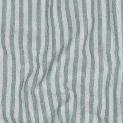 Sage Striped Double Gauze