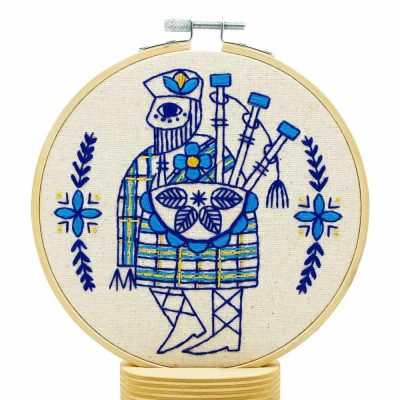 Bagpiper Piping Embroidery Kit -Hook Line & Tinker