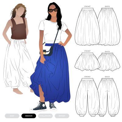 Sophia Bubble Skirt/Pantaloons Paper Pattern by Style Arc