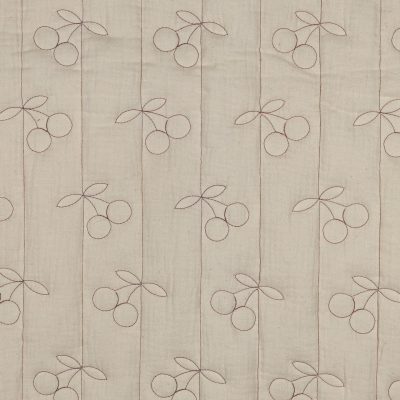 Almond Cherry Pre-Quilted Double Sided Double Gauze