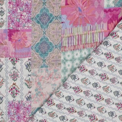 Patchwork Print Pre-Quilted Double Sided Double Gauze (Copy)