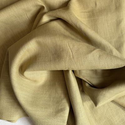 Lime Enzyme Washed Linen Look